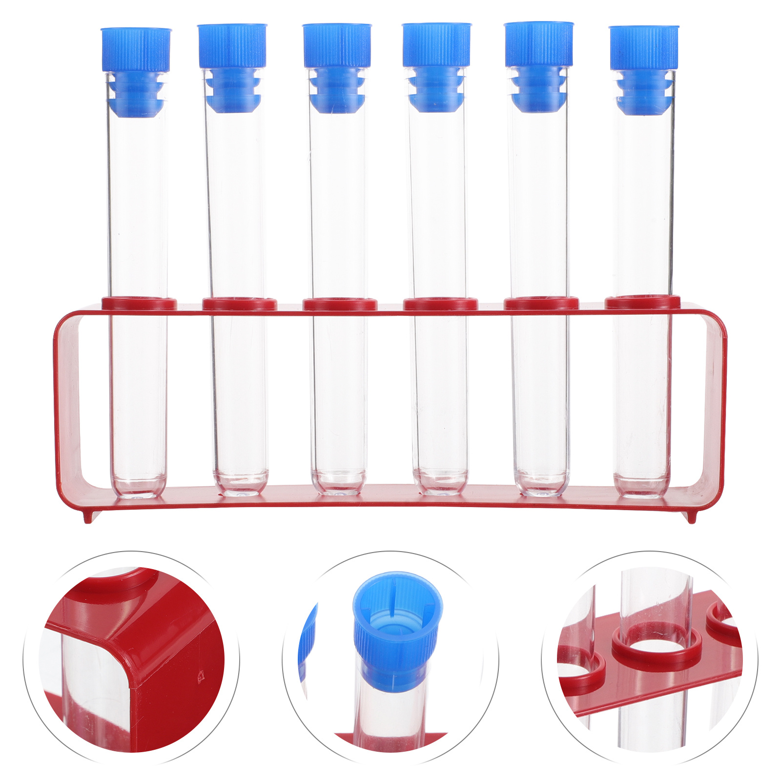 Centrifuge Tube Rack - 1Set Clear Glass Test Tubes with