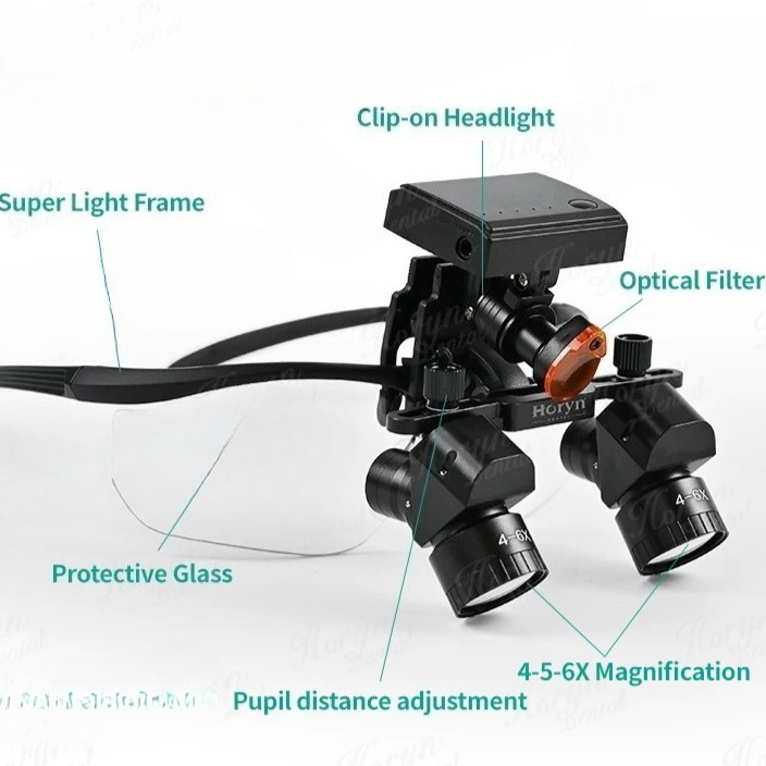 Medical Lab Professional - Professional 4X-6X 420mm Adjustable Binocular Lab
