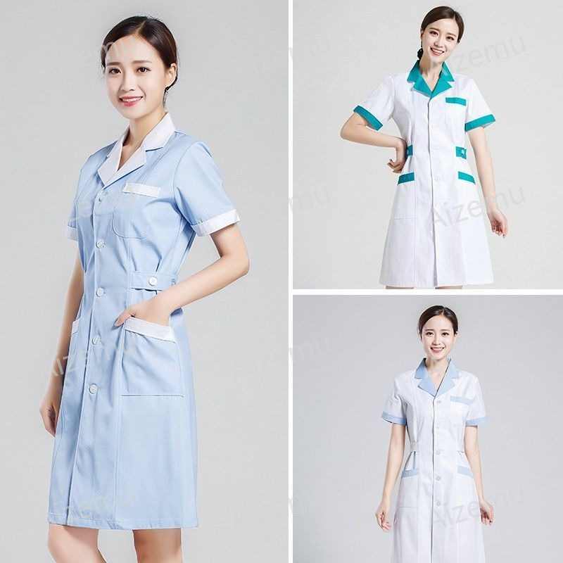 Lab Coat Medical - Unisex Short Sleeve Beauty Salon Scrubs