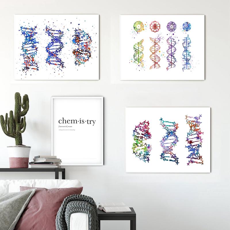 Medical Lab Pictures - DNA Molecule Print Modern Medical Wall