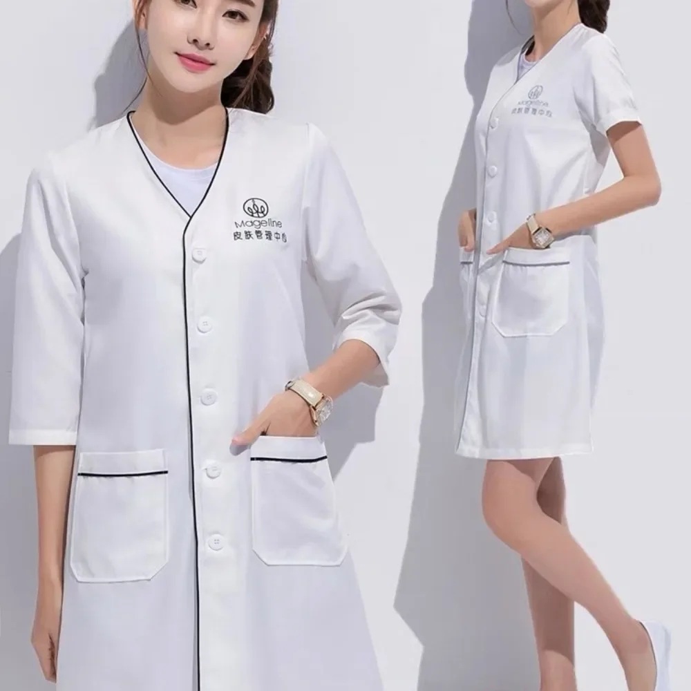 Lab Coat Medical - Custom Logo Beauty Uniform Beautician Skin