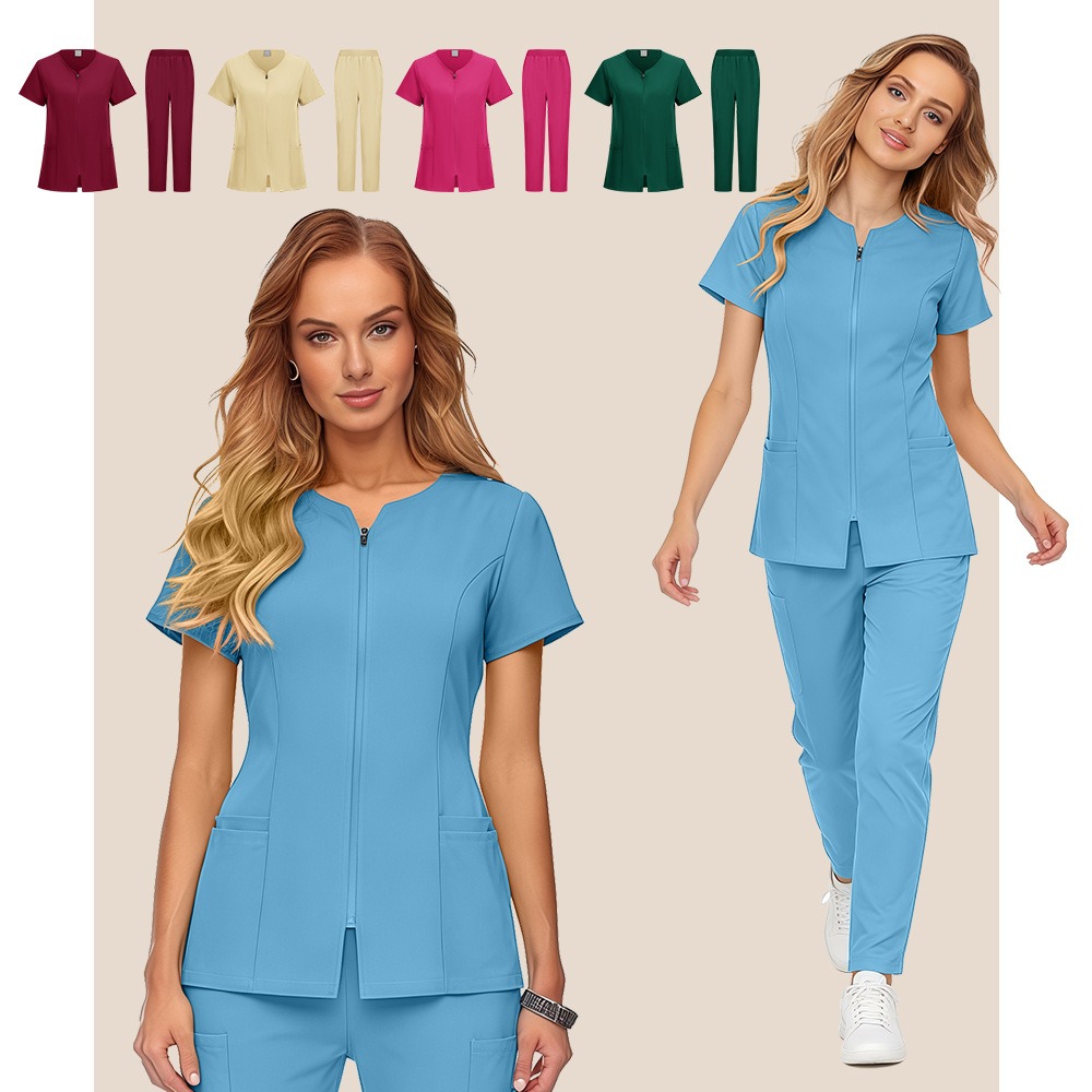 Lab Coat Medical - Wholesale Medical Scrub Set Spandex Stretch