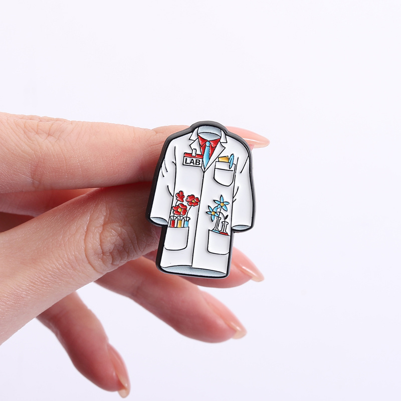 Floral Doctor Nurse Coat Ename - Lab Coat Medical 评论和价格