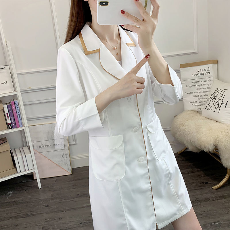white short beauty uniform dre - Lab Coat Medical 评论和价格