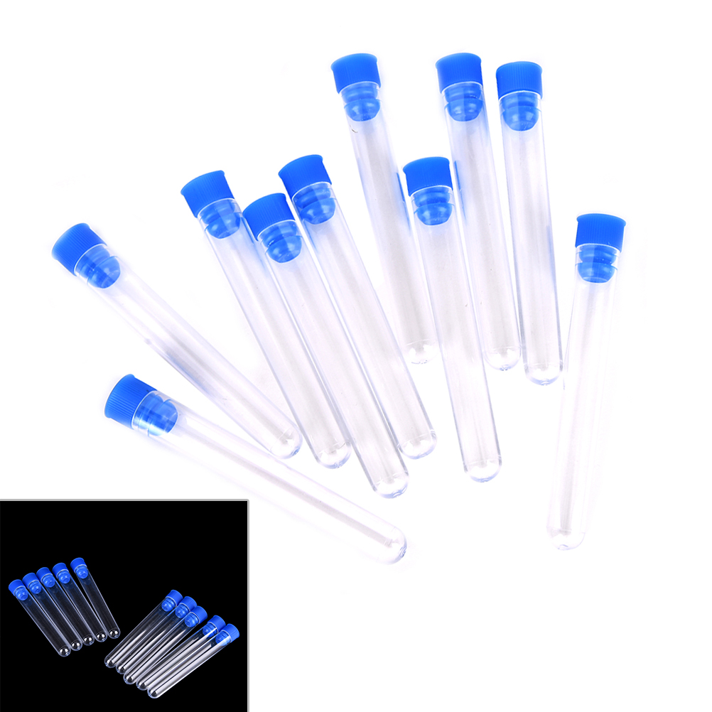 10pcs Clear Plastic Test Tubes - Centrifuge Tube Rack 评论和价格