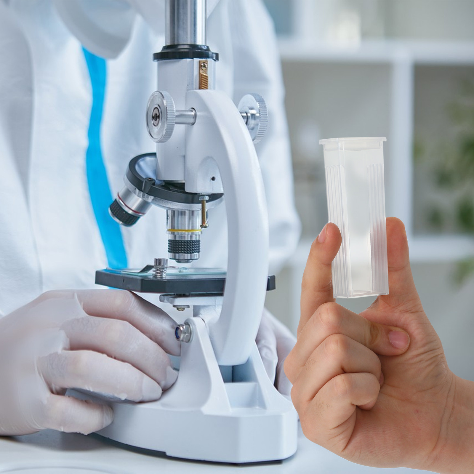 50Pcs PP Material Glass Slide  - Pathology Slide Storage 评论和价格
