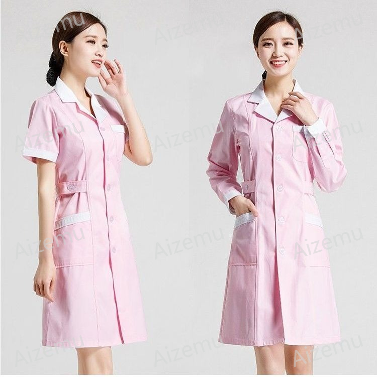 Unisex Short Sleeve Beauty Sal - Lab Coat Medical 评论和价格