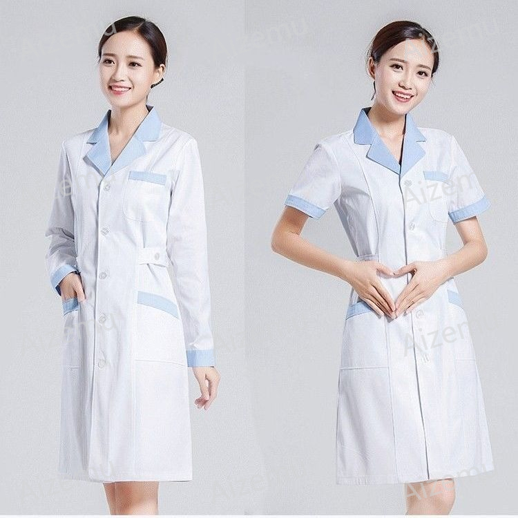 Unisex Short Sleeve Beauty Sal - Lab Coat Medical 评论和价格